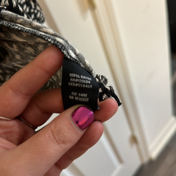 Torrid black and white print ruffle spaghetti strap casual dress mini 1X - Picture 6 of 10